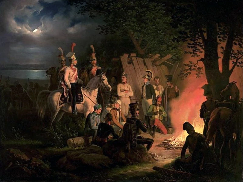 1797-January Suchodolski - Bivacco degli ulani polacchi